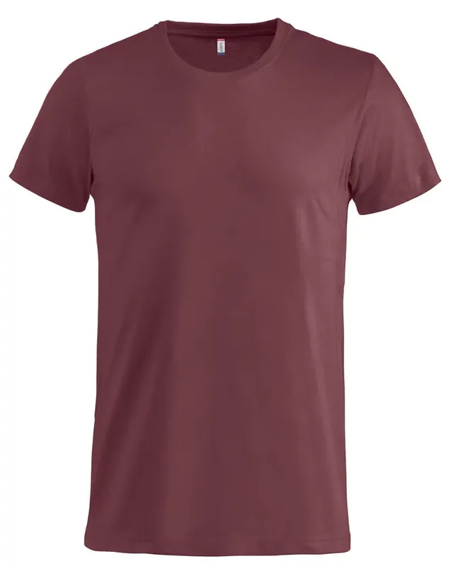 Säker betalning T-SHIRT BASIC-T 029030 BURGUNDY